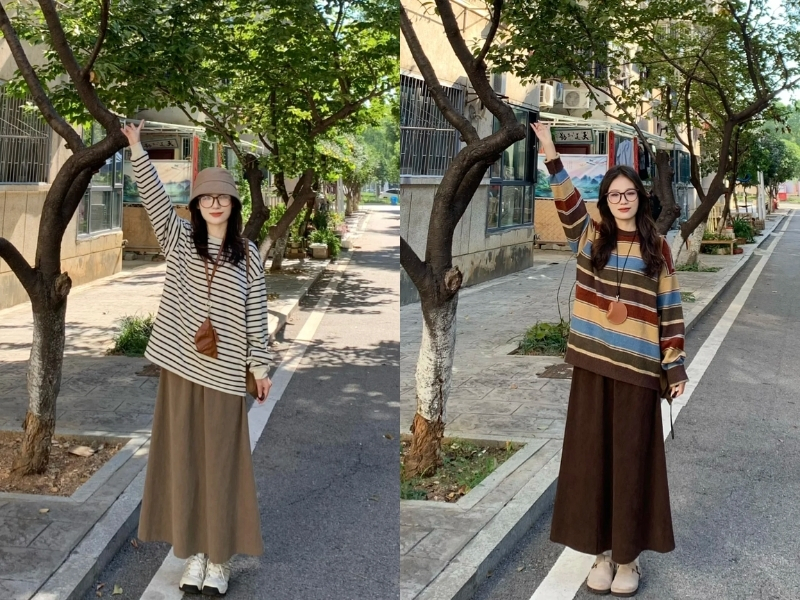 Sự kết hợp be – nâu 