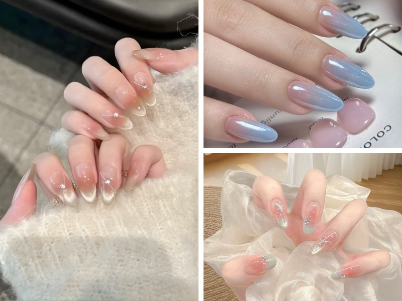 Mẫu nail pastel cho tone da lạnh