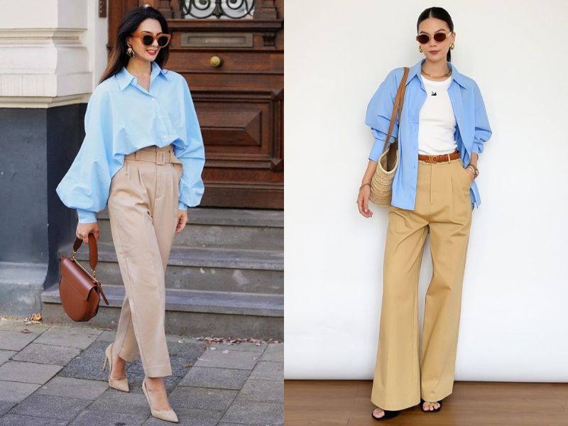 Mix & match xanh lơ