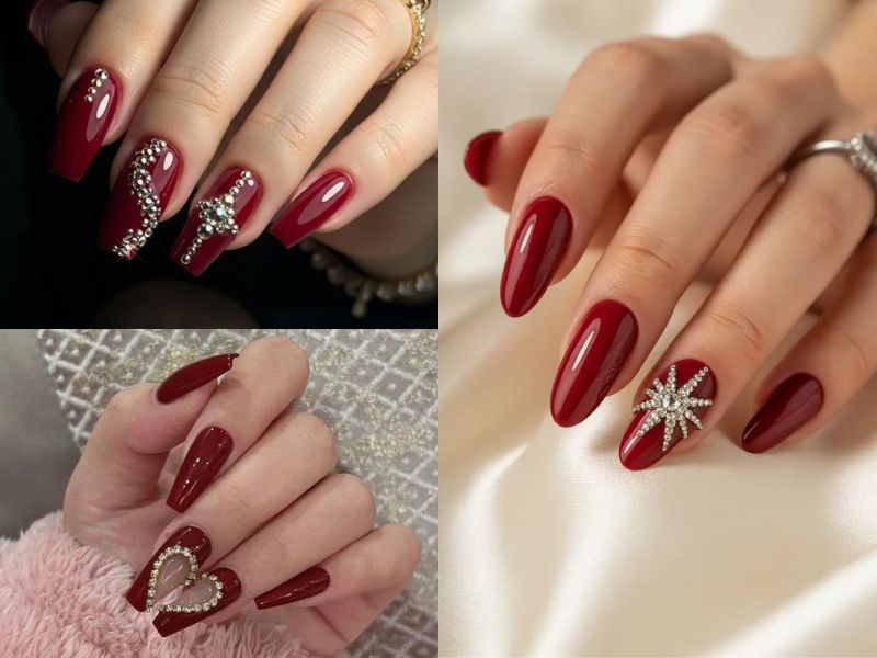 nail đính đá cầu kỳ