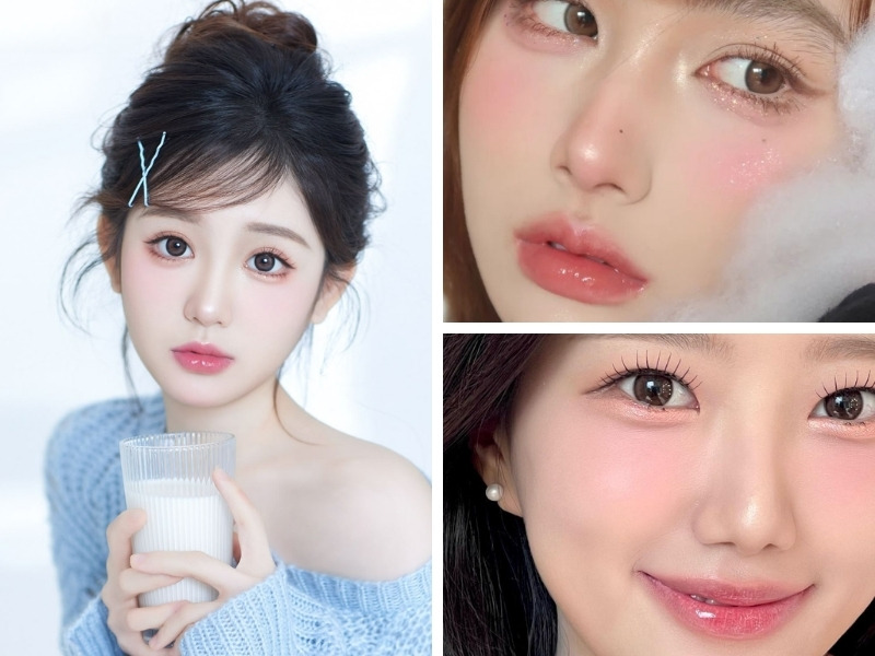 Kiểu makeup tông hồng Hàn Quốc
