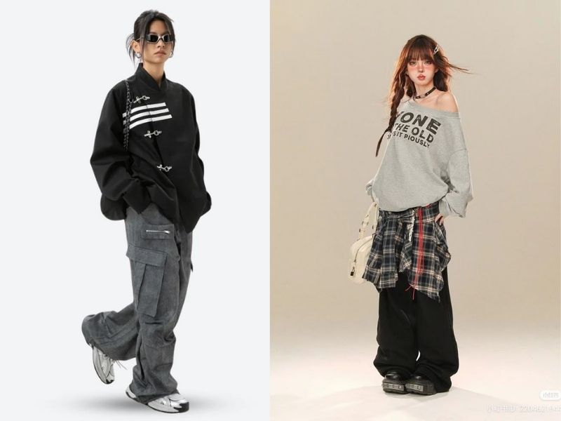 Phong cách streetwear năng động.