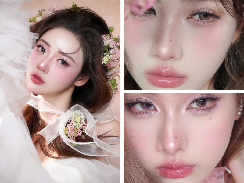 Kiểu makeup tông hồng đào