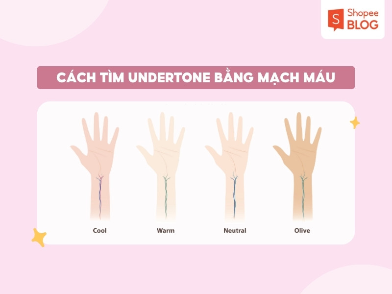 Cách tìm undertone dựa vào màu mạch máu cổ tay