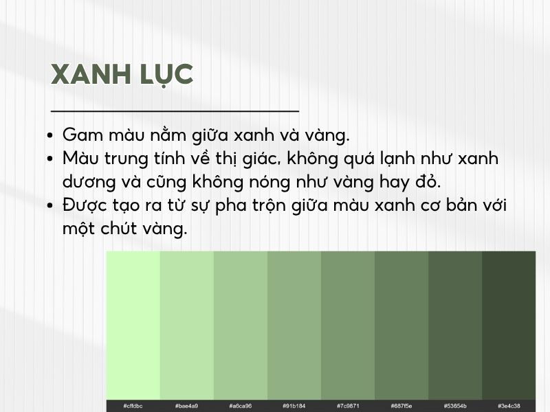 Màu xanh lục là màu gì