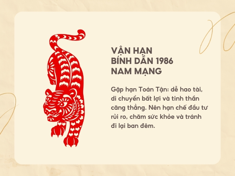 Vận hạn tuổi Bính Dần 1986 nam mạng năm 2026