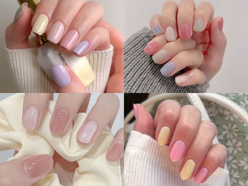 nail hàn quốc nhiều màu