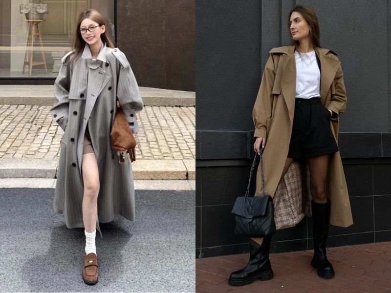 Trench coat oversize
