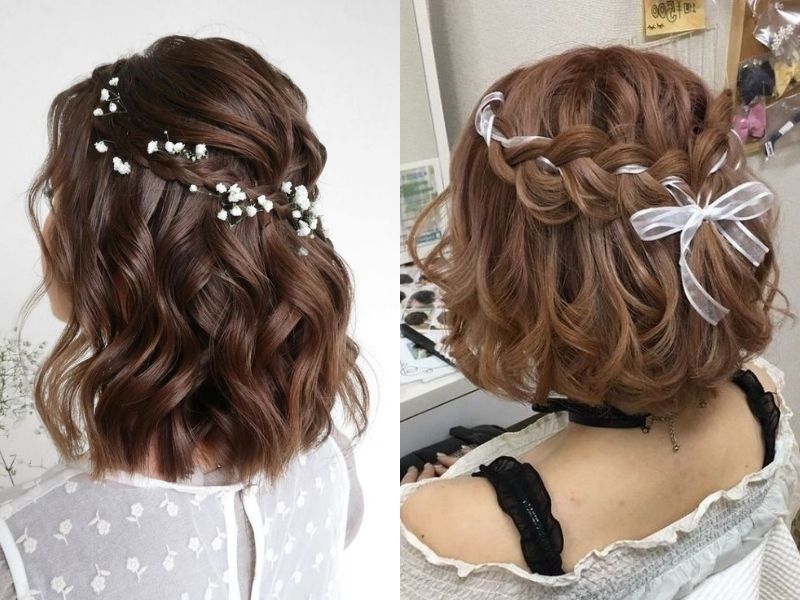 tóc cô dâu ngắn