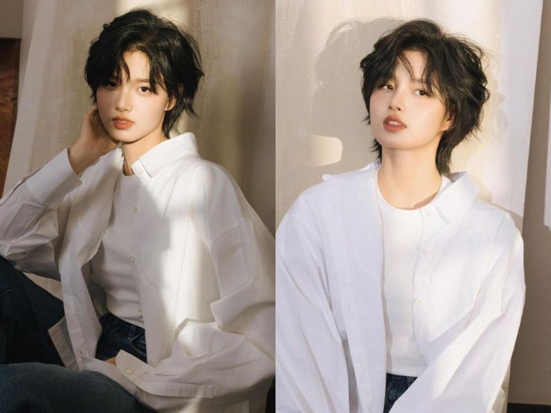 tóc tém mặt tròn