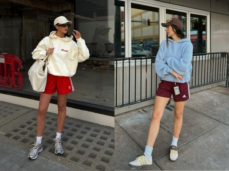 Hoodie phối short