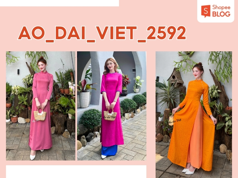 Ao_dai_Viet_2592 áo dài màu cam