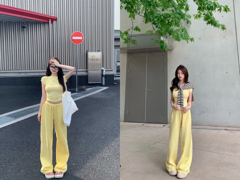 Outfit toàn cây vàng