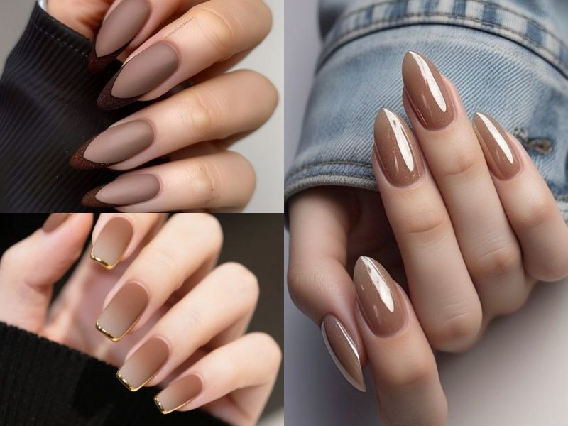 nail nâu tây móng dài