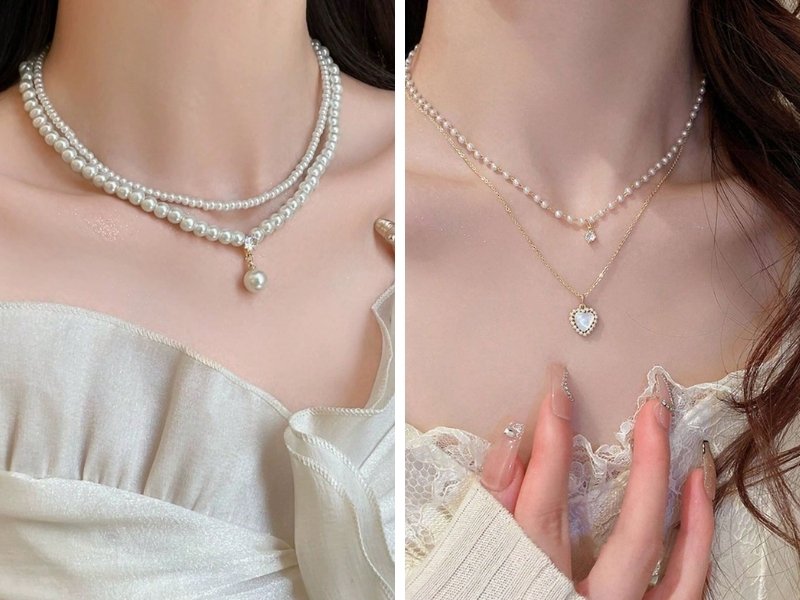 Trang sức ngọc trai cho da trung tính