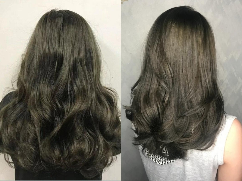tóc màu Nâu rêu trầm