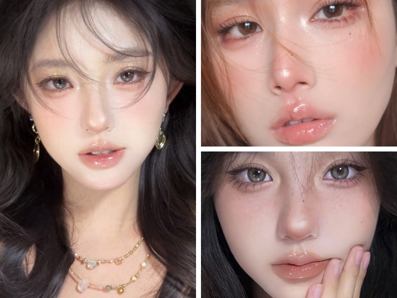 Tone makeup caramel trong suốt Hàn Quốc