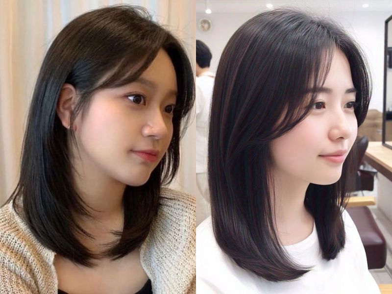 tóc ngang vai duỗi cúp