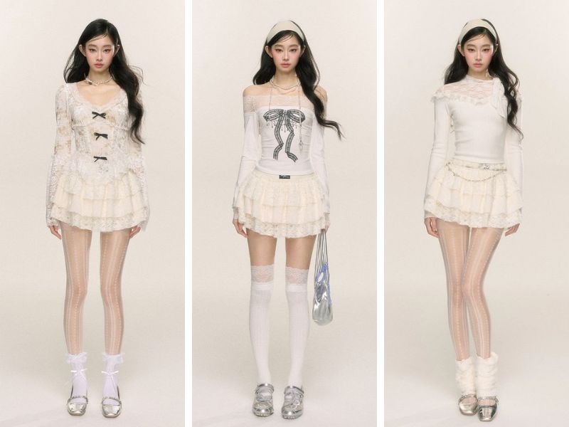 Cách phối outfit nữ màu trắng cho da vàng