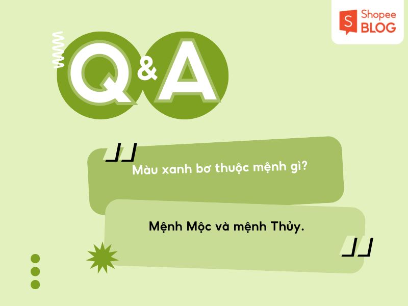 Mệnh của màu xanh bơ