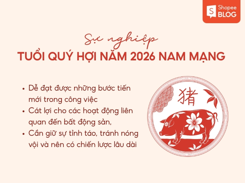 Sự nghiệp tuổi Quý Hợi năm 2026 nam mạng