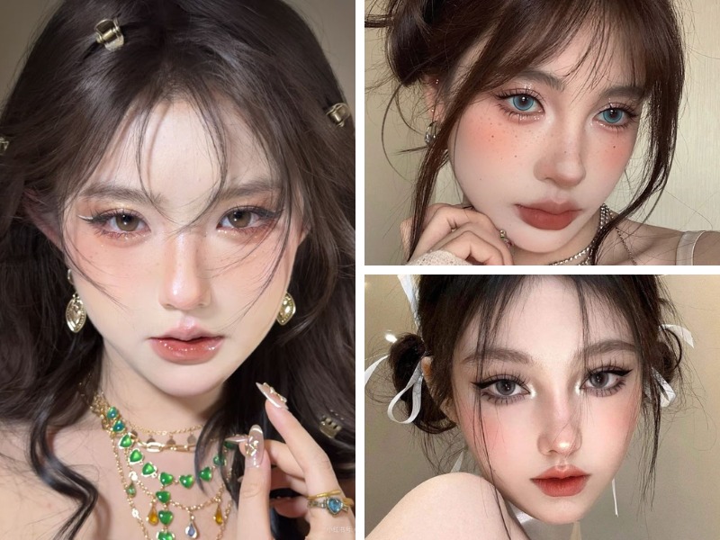 Kiểu trang điểm tone cam đất cho da ngăm