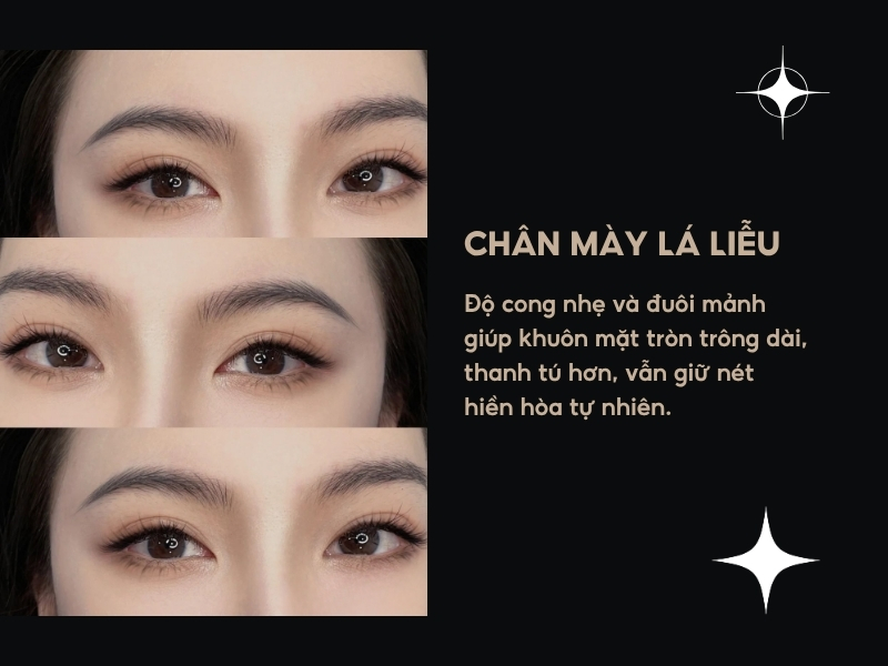 Dáng chân mày lá liễu 