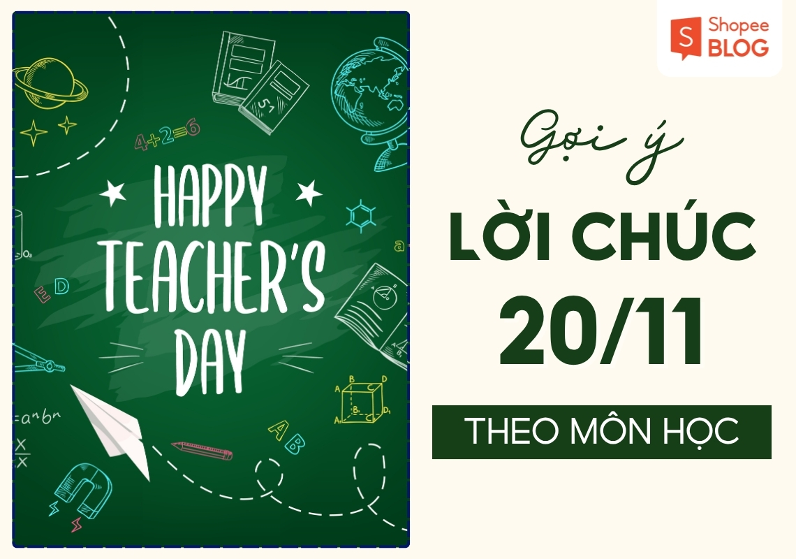 lời chúc 20 11 theo môn học