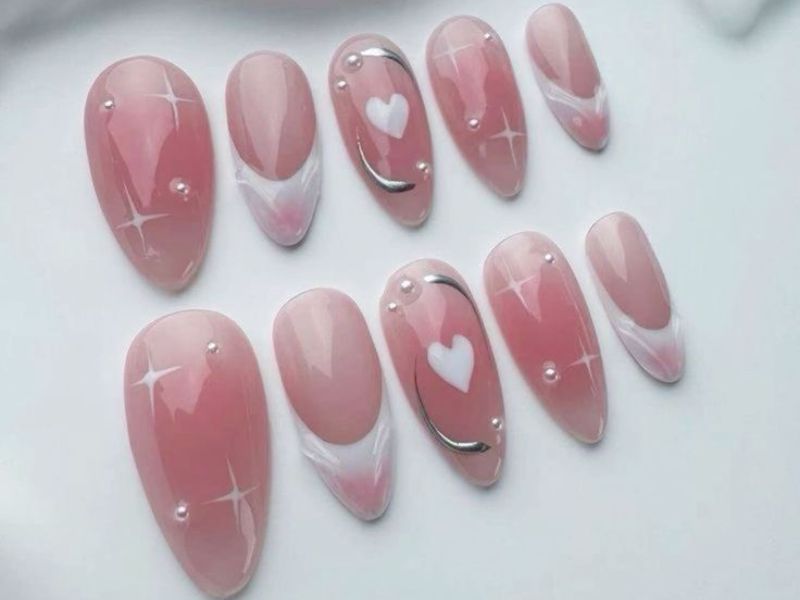 nailbox màu hồng