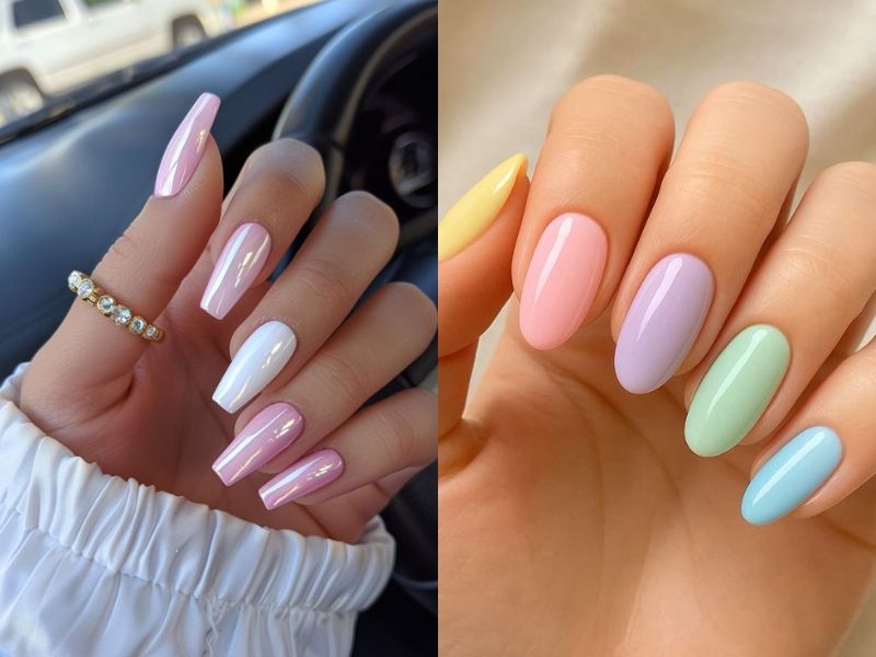 nail móng dài pastel