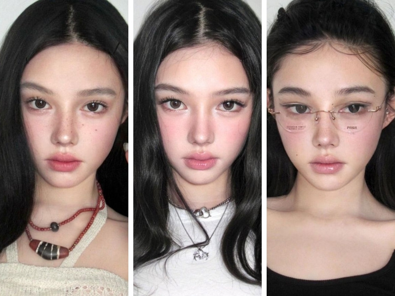 Makeup tone hồng khói