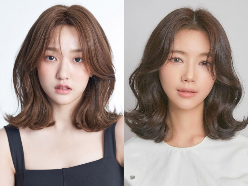 Tóc xoăn lơi ngang vai