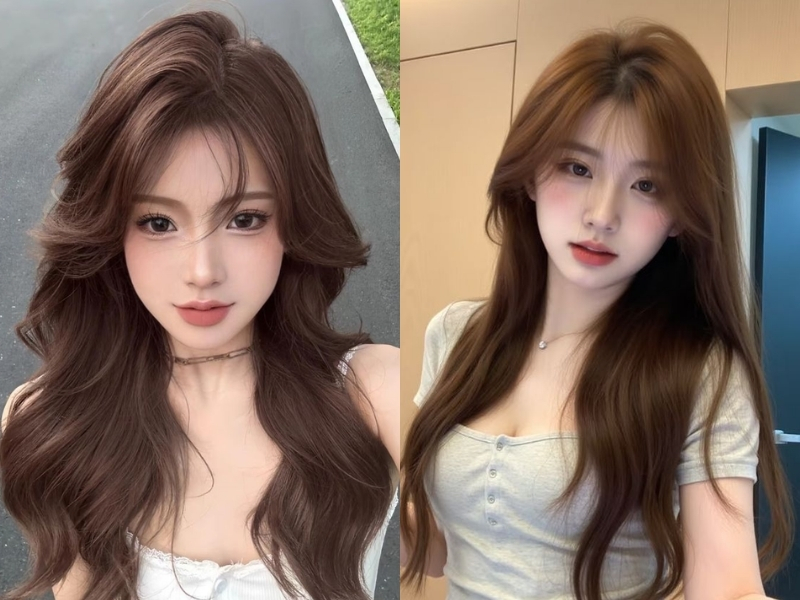 tóc màu nâu hạt dẻ trầm