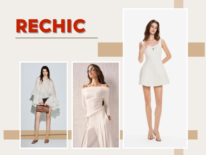 Shop đồ màu trắng Rechic