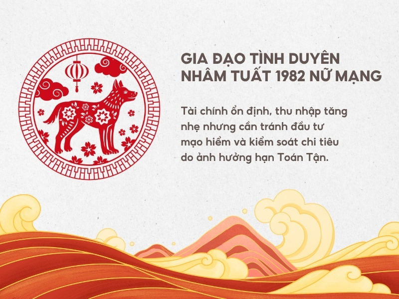 Gia đạo tình duyên tuổi Nhâm Tuất năm 2026 nữ mạng