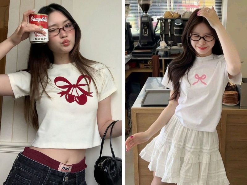 áo babytee outfit