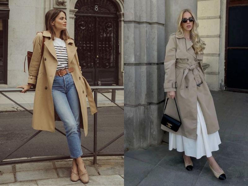 Trench coat cổ điển