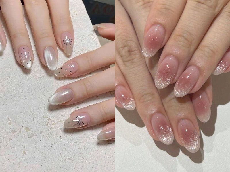 nail hàn quốc mắt mèo tráng gương