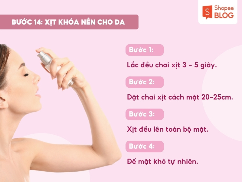 Bước xịt khóa nền cuối cùng