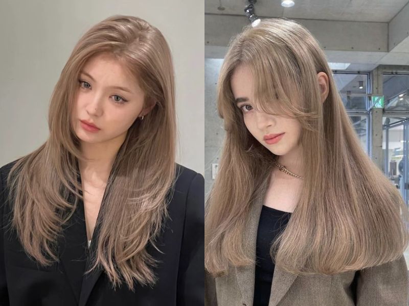 tóc nâu vàng sáng