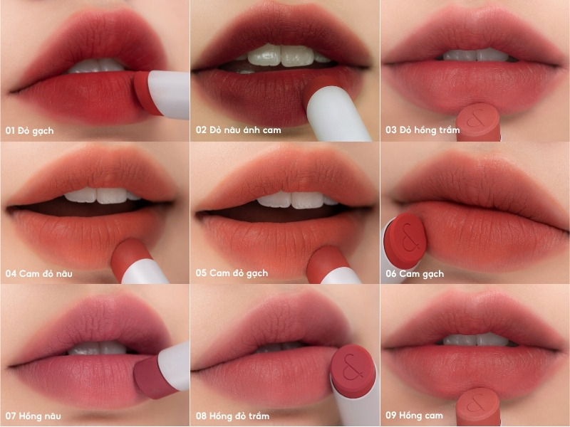Màu son cho da ngăm