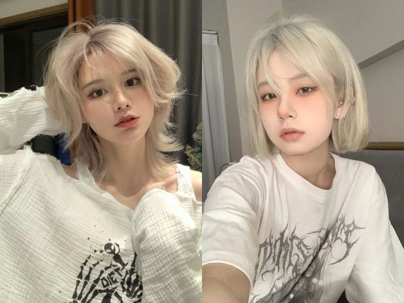 tóc bạch kim ngắn