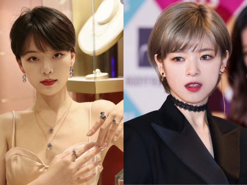 Tóc pixie mái xéo 