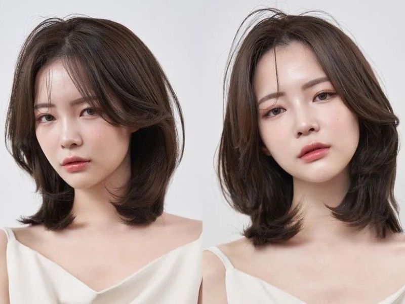 tóc mái bay ngắn