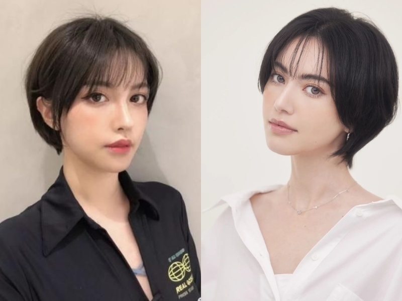 Tóc pixie cho mặt dài 