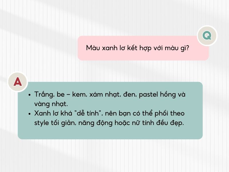 phối đồ Màu xanh lơ