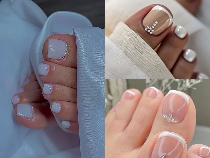 nail đính đá đơn giản