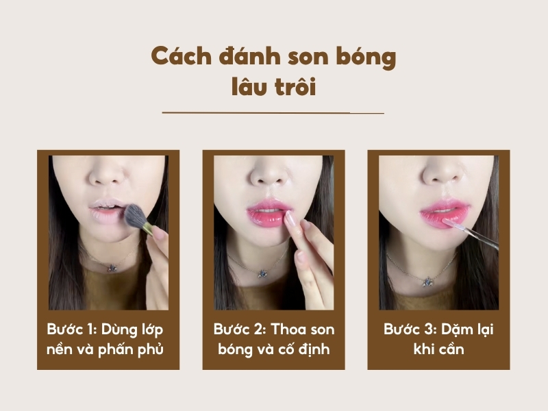 Cách đánh son bóng lâu trôi 