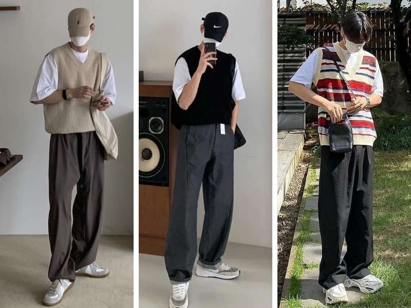 Gợi ý outfit Tết cho nam với áo gile