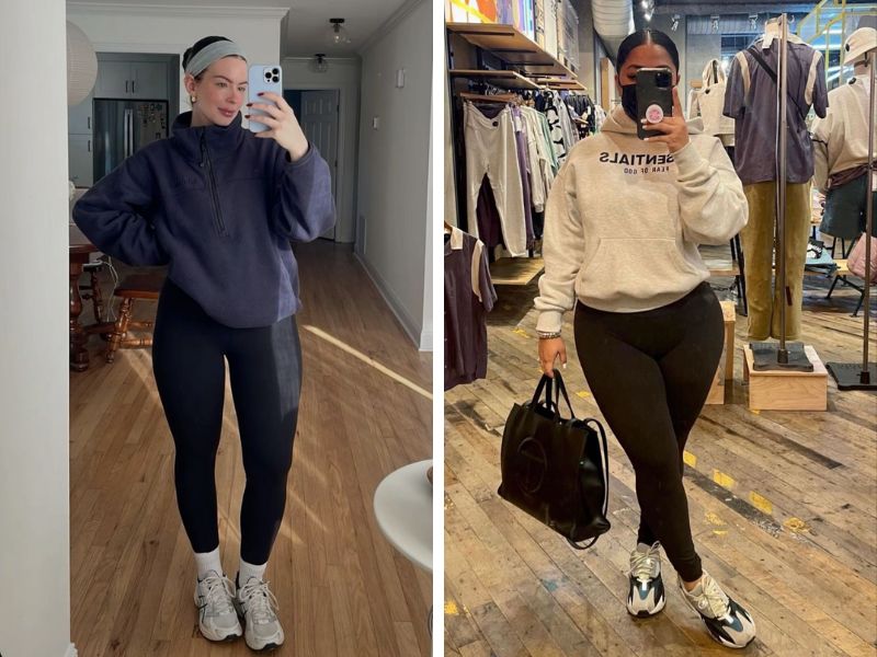 áo hoodie quần legging nữ mập